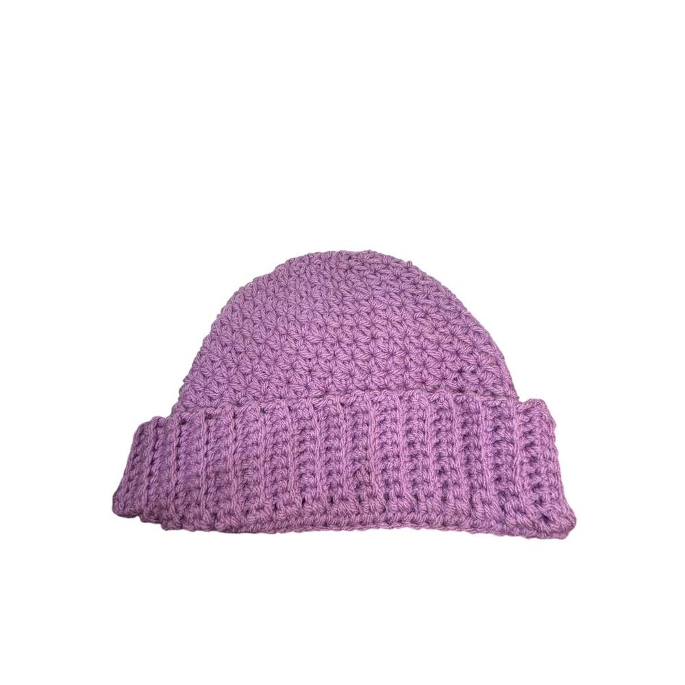 New Handmade North Carolina Bright colorful pink cottage style crochet beanie